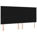 vidaXL Tête de lit Design en Blocs de Diamant Noire 200 cm Velours