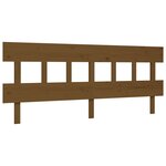vidaXL Cadre de lit sans matelas marron miel 200x200 cm bois massif