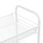 vidaXL Chariot de cuisine à 4 niveaux Blanc 46x26x85 cm Fer