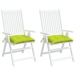 vidaXL Coussins de palette lot de 2 vert brillant 50x50x7 cm