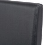 vidaXL Table et chaises 7 Pièces Cuir synthétique Chêne Noir