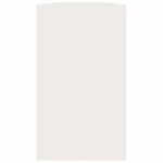 vidaXL Banc à chaussures Blanc brillant 80x24x45 cm Bois d'ingénierie