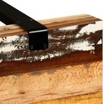vidaXL Table console Bois de récupération massif réglable