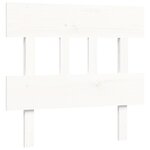 vidaXL Cadre de lit sans matelas blanc 90x200 cm bois de pin massif