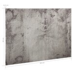 Tableau magnétique panneau écriture école maison bureau mural verre 60 x 40 cm gris 02_0045509