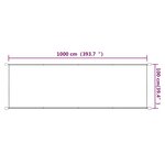 vidaXL Auvent vertical Taupe 100x1000 cm Tissu oxford