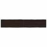 vidaXL Dessus de table bois massif traité bordure assortie