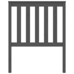 vidaXL Tête de lit Gris 81x6x101 cm Bois massif de pin
