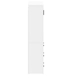 vidaXL Buffet haut Blanc Bois d'ingénierie