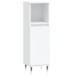 vidaXL Ensemble d'armoires salle de bain 3 Pièces blanc bois d'ingénierie
