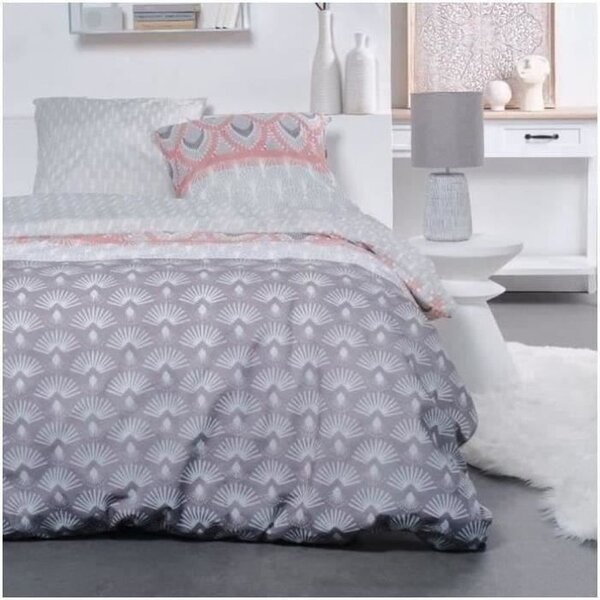 Parure de lit - 240 x 220 cm - coton imprimé graphique