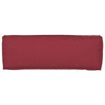 vidaXL Coussin de palette pour banc rouge vin 120x40x8 cm en tissu Oxford