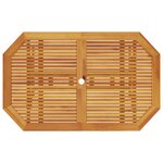 Set de jardin 5 pièces en bois d'acacia