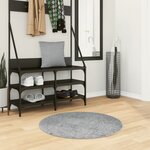 vidaXL Tapis shaggy PAMPLONA poils longs moderne gris Ø 80 cm