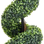 vidaXL Plante de buis artificiel en spirale avec pot Vert 59 cm
