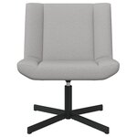 vidaXL Chaise d'Appoint Gris nuage Tissu et base en métal Taille standard