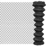 vidaXL Clôture à mailles Acier 15 x 1 5 m Gris