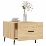 vidaXL Tables basses 2 Pièces chêne sonoma 50x50x40 cm bois d'ingénierie