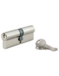 THIRARD - Cylindre de serrure double entrée HG5  anti-arrachement  40x40mm  nickelé  3 clés
