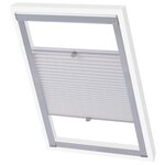 vidaXL Store plissé Blanc C04