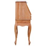 Bureau table poste de travail meuble d'ordinateur informatique étude secrétaire 78 x 42 x 103 cm bois d'acajou massif brun 02_0023934