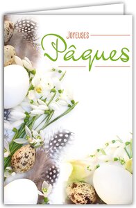 Carte Joyeuses Pâques avec Enveloppe 12x17 5cm