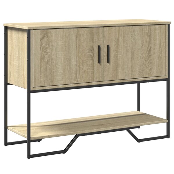 vidaXL Table console chêne sonoma 100x35x74 5 cm bois d'ingénierie