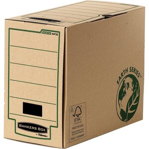 Lot de 20 Boîtes d'archives A4+ dos de 15 cm montage manuel Marron FELLOWES