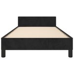 vidaXL Cadre de lit sans matelas noir 90x190 cm velours