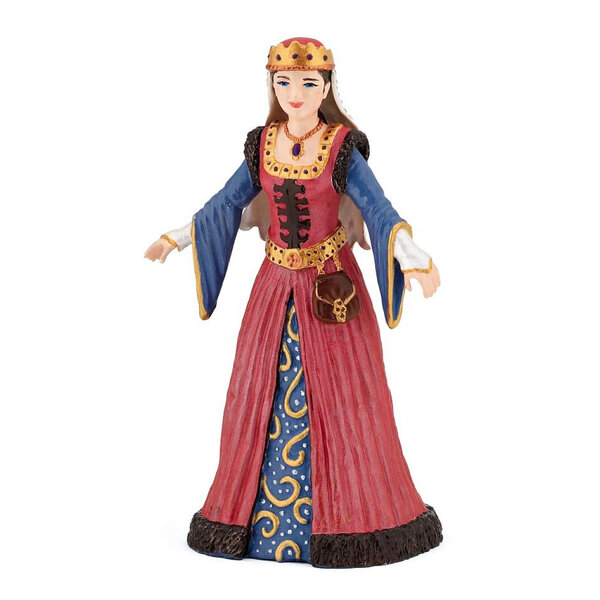 Reine Médiévale Papo - Figurine D'Art Inspirée de l'Époque du Moyen Âge