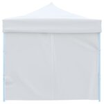 vidaXL Tente de réception escamotable avec 8 parois 3 x 9 m Blanc