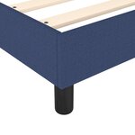 vidaXL Sommier à lattes de lit avec matelas Bleu 90x200 cm Tissu