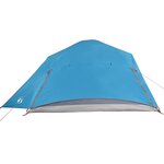 vidaXL Tente de camping à dôme 4 personnes bleu imperméable