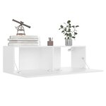 vidaXL Meubles TV 4 Pièces Blanc 100x30x30 cm Bois d'ingénierie