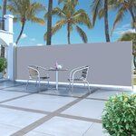 vidaXL Auvent latéral rétractable 160 x 500 cm Gris