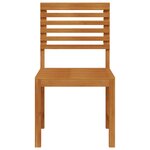 Chaises de jardin vidaXL sans accoudoirs 2 Pièces en bois d'acacia costaud