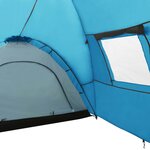 vidaXL Tente igloo de camping 650x240x190 cm 8 personnes Bleu