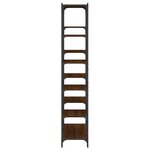 vidaXL Bibliothèque chêne brun 100x32x170 cm bois d'ingénierie et fer