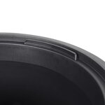 vidaXL Jardinière et intérieur amovible anthracite aspect rainuré