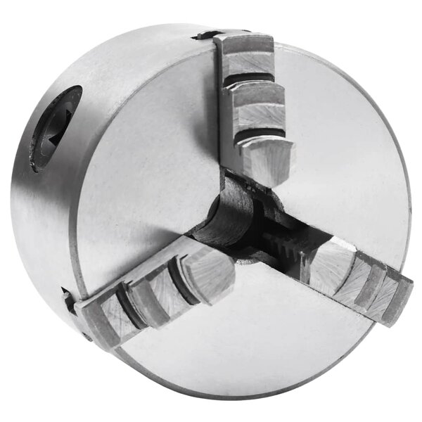 vidaXL Mandrin de tour auto-centrant à 3 mâchoires 80 mm Acier
