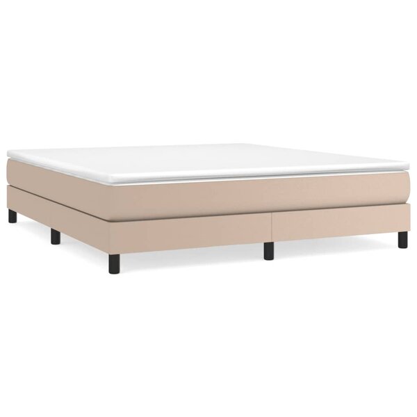 vidaXL Cadre de lit Cappuccino 160x200 cm Similicuir