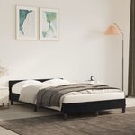 vidaXL Cadre de lit sans matelas noir 120x190 cm velours