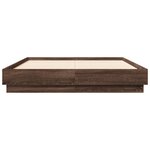 vidaXL Cadre de lit sans matelas chêne marron 120x190 cm