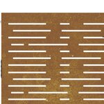 vidaXL Portail de jardin 105x155 cm acier corten conception de carré