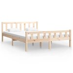 vidaXL Cadre de lit sans matelas bois massif