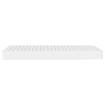 vidaXL Matelas en mousse blanc 140x190 cm dureté H2 H3