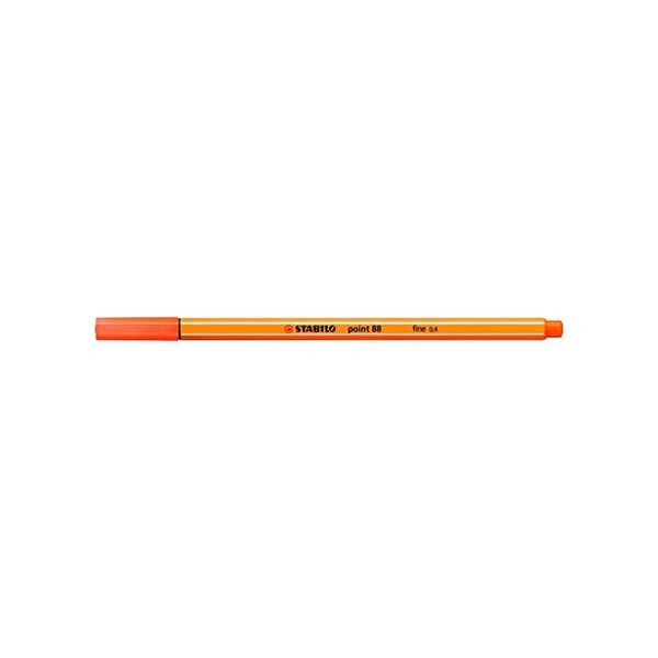 Stylo-Feutre POINT 88 Pointe Fine 0,4 mm vermillion clair STABILO