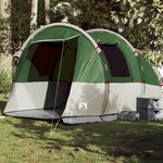 vidaXL Tente de camping tunnel 4 personnes vert imperméable