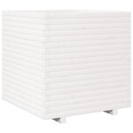 vidaXL Jardinière blanc 70x70x72 cm bois de pin massif