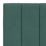 vidaXL Cadre de lit avec lumières LED vert foncé 90x190 cm velours